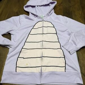 Figment Disney Parks Horns Wings Hoodie Purple Dragon Full Zip Hoodie XL READ